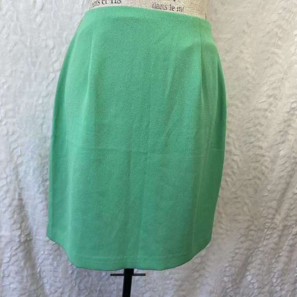 Vintage polyester skirt green - Picture 5 of 9